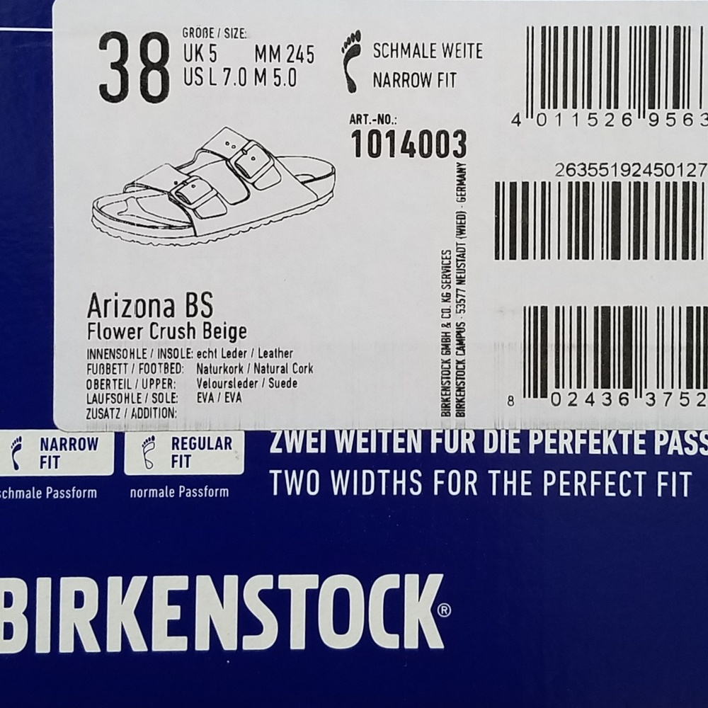 Birkenstock Arizona Flower Crush Beige Suede - Picture 7 of 7